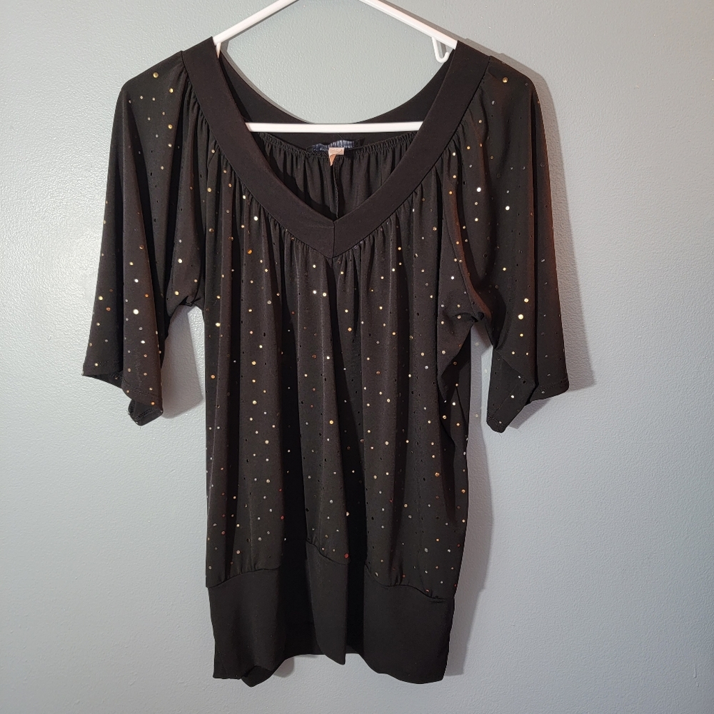 American City Wear Sparkly Dress Tee